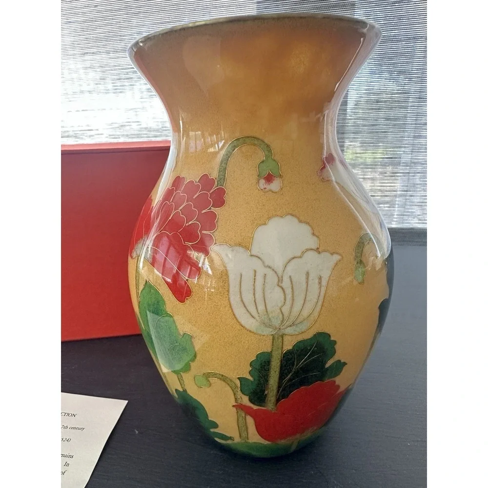 MOMA Red Poppy Cloisonné 7